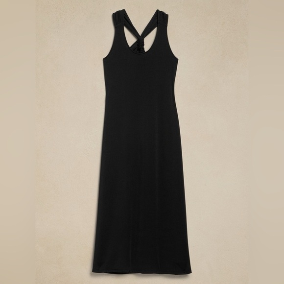 NWT! Banana Republic Snow Day Knit Cross Back Maxi Dress - Large PETITE 🧞‍♂️ - Picture 4 of 4